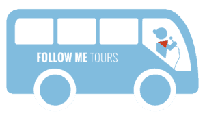 Logo Follow Me Hamburg - Figur Touren mit dem Bus